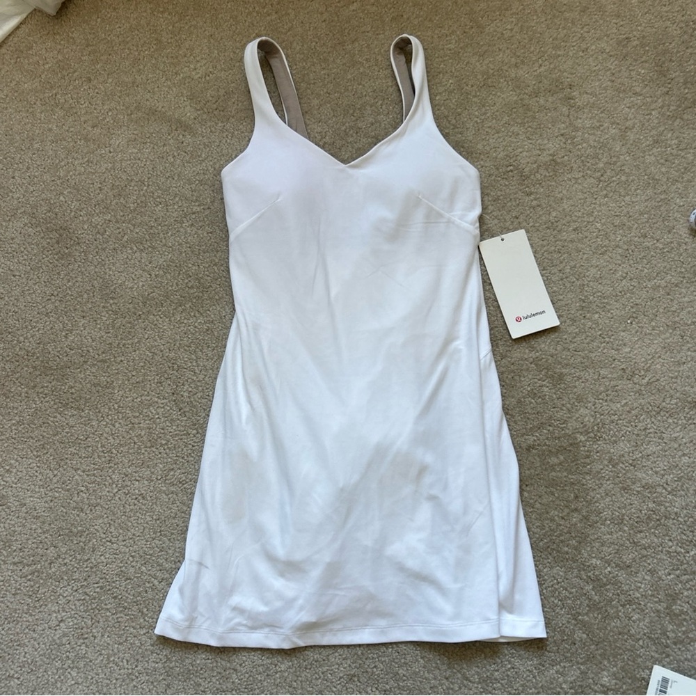 11-21 NWT Size 6 Lululemon Align Dress White - Picture 5 of 11